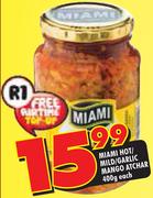 Miami Hot/Mild/Garlic/Mango Atchar-400g Each