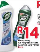 Handy Andy All Purpose Cream Assorted-500/750ml Each