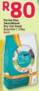 Purina One Smartblend Dry Cat Food Assorted-1.59kg