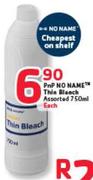 PnP No Name Thin Bleach Assorted-750ml