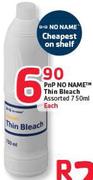 PnP No Name Thin Bleach Assorted-750Ml