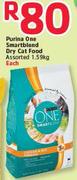 Purina One Smartblend Dry Cat Food Assorted-1.59Kg
