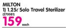 Milton 1.25L Solo Travel Sterilizer