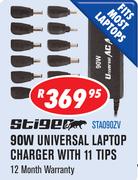 Stigen 90W Universal Laptop Charger With 11 Tips STA090ZV