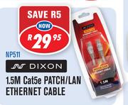 Dixon 1.5M Cat5e Patch/LAN Ethernet Cable NP511