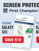 First Champion Galaxy SIII Screen Protector Films FCSIIIHC