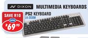 Dixon Multimedia PS2 Keyboard LK-2030M