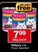 Petley's Cat Food-385g