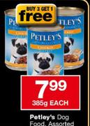 Petley's Dog Food-385g
