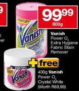 Vanish Power O2 Extra Hygiene Fabric Stain Remover-800gm