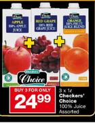 Checkers'Choice 100% Juice-3x1L
