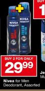 Nivea For Men Deodorant