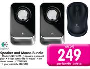 Logitech Speaker And Mouse Bundle S120/M175-Per Bundle