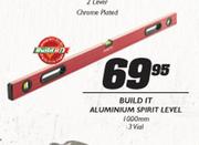 Build It Aluminium Spirit Level-1000mm 3 Vial