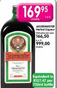 Jagermeister Herbal Liqueur-6x1ltr