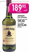 Jameson Irish Whisky-12x750ml