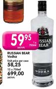 Russian Bear Vodka-12x750ml