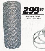 Diamond Mesh 1.2x75x1.8x25m
