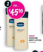 Vaseline Body Lotion-400Mlx2