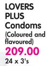 Lovers Plus Condoms(Coloured And Flavoured)-24x3's