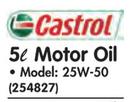 Castrol 5L Motor Oil 25W-50-Each
