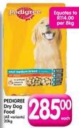 Pedigree Dry Dog Food(All Variants)-20kg