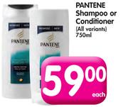Pantene Shampoo Or Conditioner(All Variants)-750ml Each