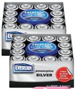 Eveready Powerplus Silver(R20PP) Plus Free 50ml Shoe Polish