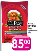 Ol'Roy Dry Dog Food(All Flavours0-8kg