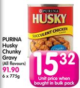 Purina Husky Chunky Gravy (All Flavours)-6 x 775g