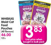 Whiskas Moist Cat Food Pouches (All Flavours)-12's