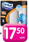 Carlton All Purpose Towels-3's