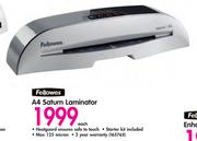 Fellowes A4 Saturn Laminator 
