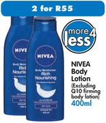Nivea Body Lotion(Excluding Q10 Firming Body Lotion)-2x400ml