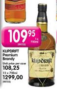 Klipdrift Premium Brandy-1 x 750ml 