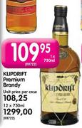 Klipdrift Premium Brandy-12 x 750ml 
