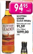 Scottish Leader Scotch Whisky-12 x 750ml 