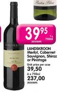 Landskroon Merlot,Cabernet Sauvignon,Shiraz Or Pinotage-Unit Price Per Case 