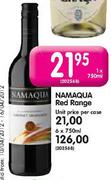 Namaqua Red Range-6 x 750ml