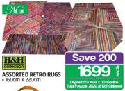 H&H Assorted Retro Rugs-160x220cm Each