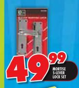 Addis Mortise 5 Lever Lock Set