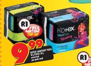 Kotex Sanitary Pads 8's/Coco 10's Assorted-Per Pack Each