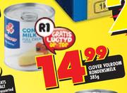 Clover Volroom Kondensmelk-385g