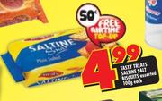 Tasty Treats Saltine Salt Biscuits Assorted-100g