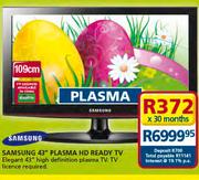 Samsung 43" Plasma HD Ready TV