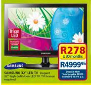 Samsung 32" LED TV Elegant