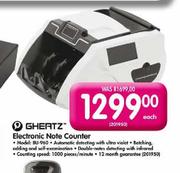 Ghertz Electronic Note Counter 
