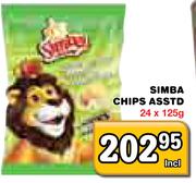 Simba Chips Asstd-24 x 125g