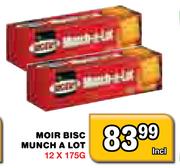 Moir Bisc Munch A Lot-12 x 175g