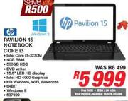 HP Pavilion 15 Notebook Core I3
